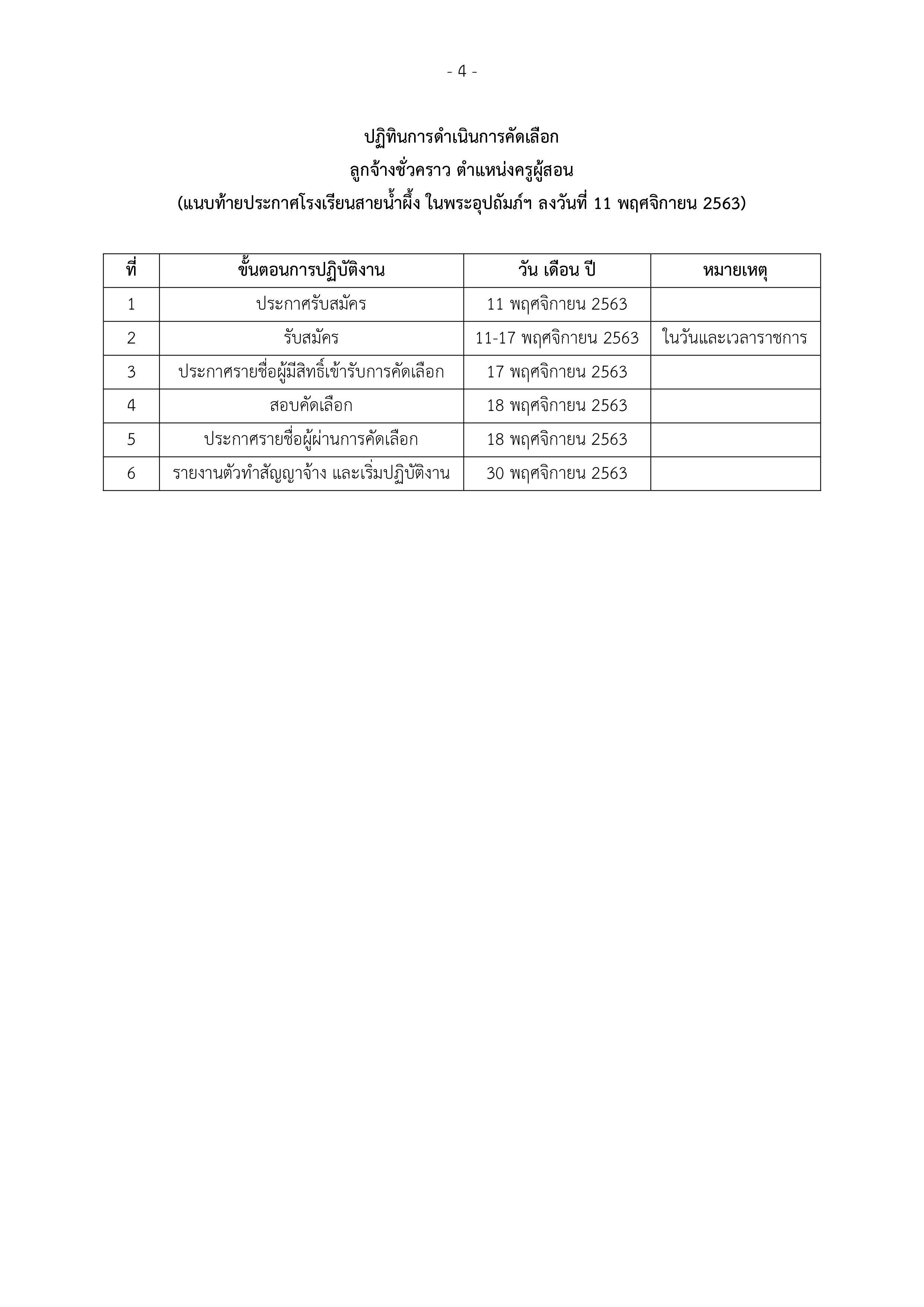 ประกาศรับสมัครลูกจ้างชั่วคราว ครูผู้สอน 004